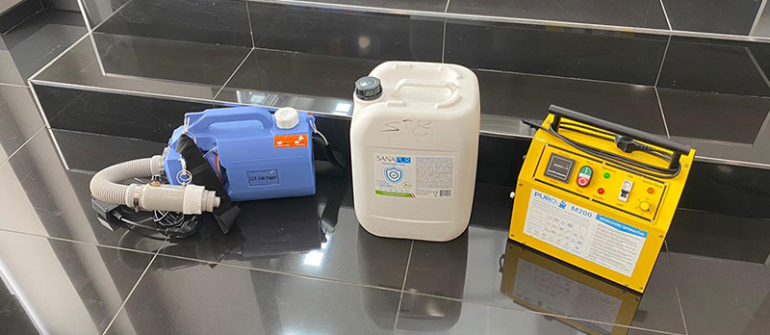 SANIFICAZIONE CON ATOMIZZATORE FOG 130